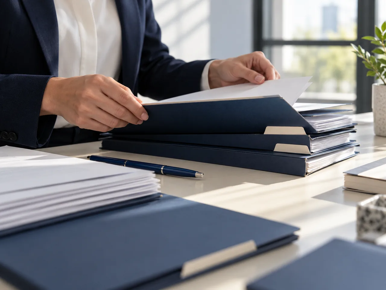 Organización de expedientes y documentación para cumplimiento fiscal